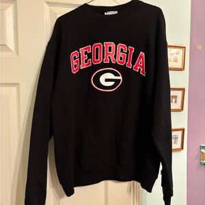 Georgia Black Champion Crewneck